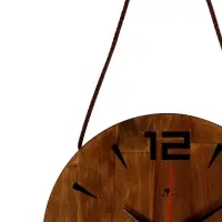 Часы настенные, интерьерные, бесшумные, d-30 см, дерево на подвесе Часы настенные, интерьерные, бесшумные, d-30 см, дерево на подвесе