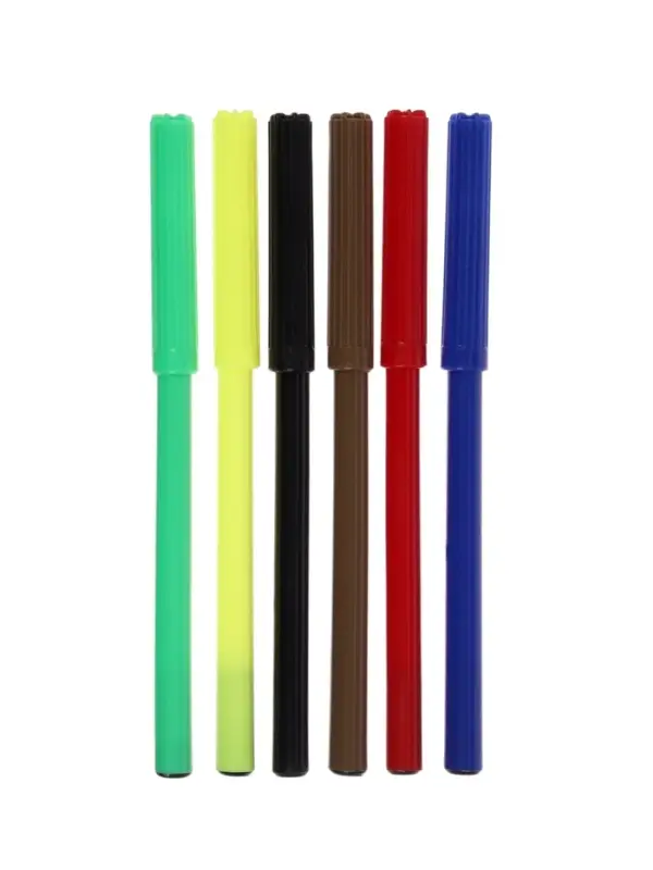 Фломастеры 6 цветов, вентилируемый колпачок, в картонной коробке