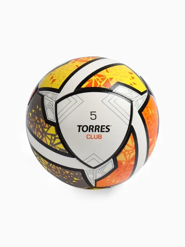 Футбольный мяч TORRES Club, F323965, гибридная сшивка, 10 панелей, р. 5, PU
