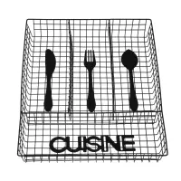 Лоток для столовых приборов тм VETTA Кухня, 4 секции, 32х26х4,5, металл