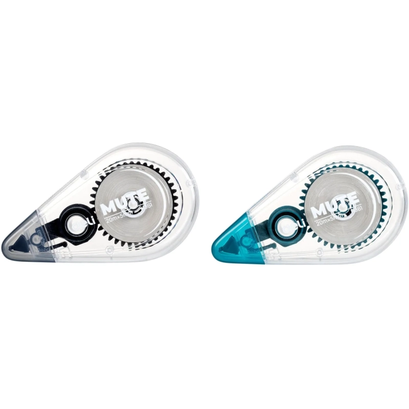 Корректирующая лента Deli Mute EH361 5 мм x 20м беззвучная ассорти блистер