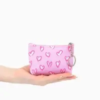 Кошелёк маленький &laquo;Сердечки&raquo;, монетница, на молнии, 10.5&times;2.5&times;8 см, МИКС