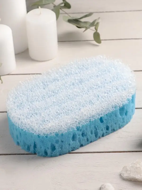 Губка для тела массажная &laquo;Удовольствие&raquo;, 10.5&times;6&times;16.5 см, МИКС