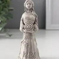 Фигура славянская богиня «Жива» 12.5×5×5 см, серая