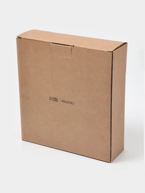 Набор тарелок фарфоровых Magistro Carbon, 21&times;18.5 см, 2 шт., цвет чёрный