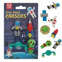 Набор ластиков фигурных 4 штуки &laquo;Космос&raquo;, МИКС