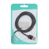 Кабель Luazon, Type-C - USB, 1 А, 1 м, чёрный