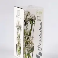 Ваза &laquo;Наргиз&raquo; розы, овал, h=26 см, стекло, белая