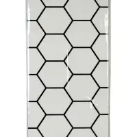 Стеновая панель самоклеящаяся TAKE IT EASY &laquo;Шестиугольник&raquo;, 300&times;600 мм, цвет белый, 10 шт.