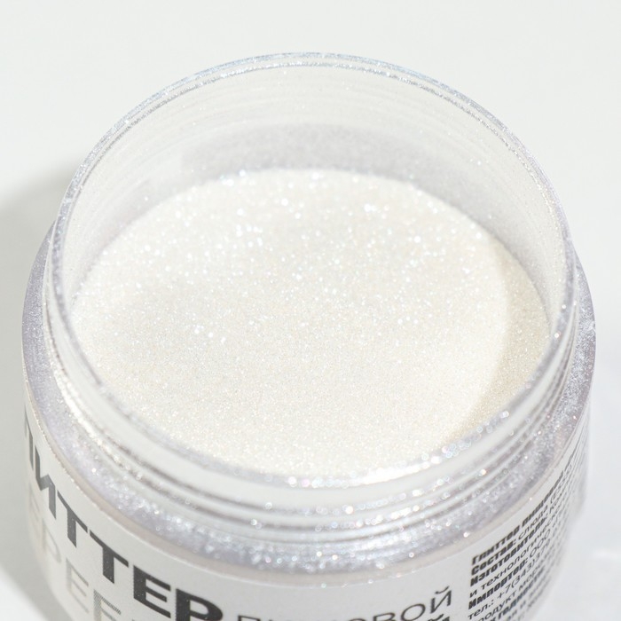 Глиттер кандурин пищевой КондиМир  Глиттер кандурин пищевой КондиМир "Серебро", 30 фракция 30-100 µm, 5 г