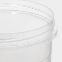 Банка для хранения продуктов, 1 л, пластик, прозрачная, крышка МИКС