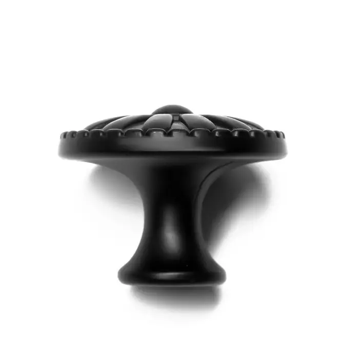 Ручка-кнопка ТУНДРА РК205, цвет черный Ручка-кнопка ТУНДРА РК205, цвет черный