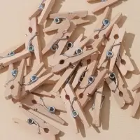 Прищепки Доляна, деревянные, 2.5&times;0.7 см, 24 шт.