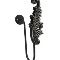 Крючок для штор CAPPIO KS042, цвет черный с золотом, набор 2 шт Крючок для штор CAPPIO KS042, цвет черный с золотом, набор 2 шт