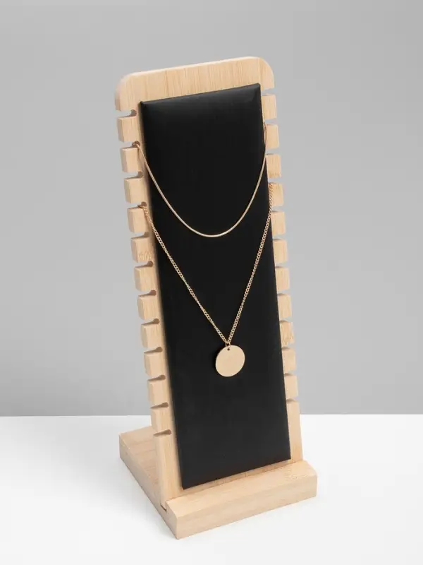 Подставка под цепочки QF, на 12 мест, 10&times;10&times;27 см, чёрная