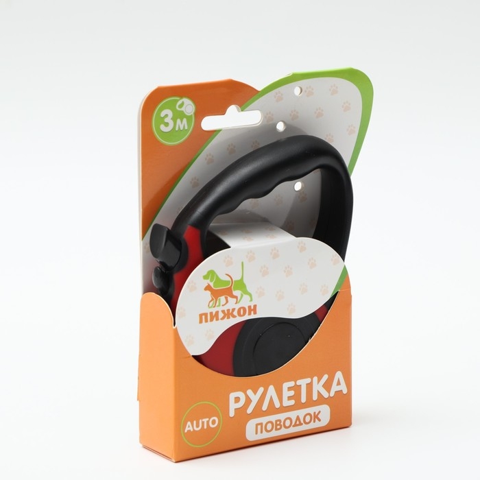 Рулетка  Рулетка "Зарница" , 3 м, до 11,5 кг, чёрно-красная