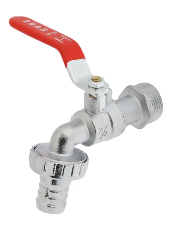 Кран водоразборный со штуцером ZEIN Engr 3/4"