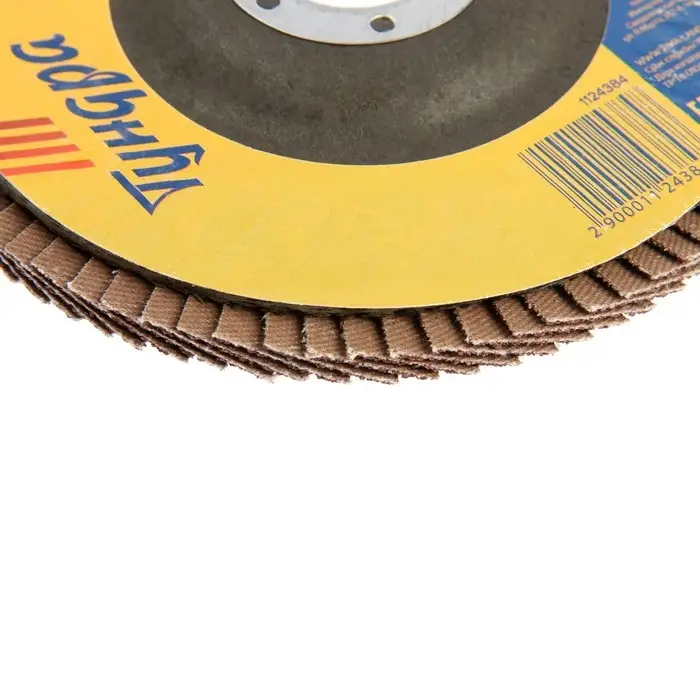 Круг лепестковый торцевой ТУНДРА, 125&times;22 мм, Р60