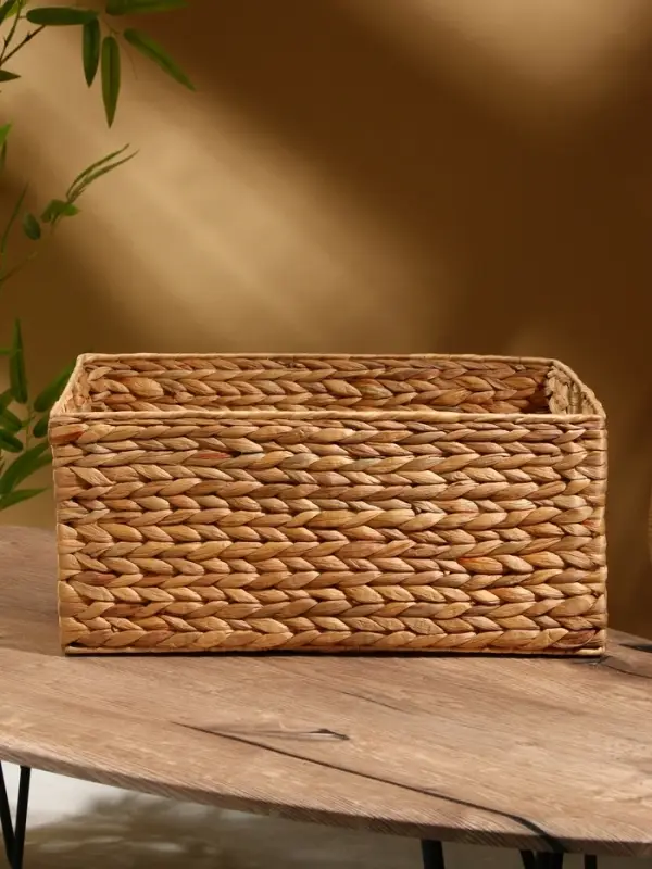 Корзинка прямоугольная, 44&times;30&times;20 см, водный гиацинт