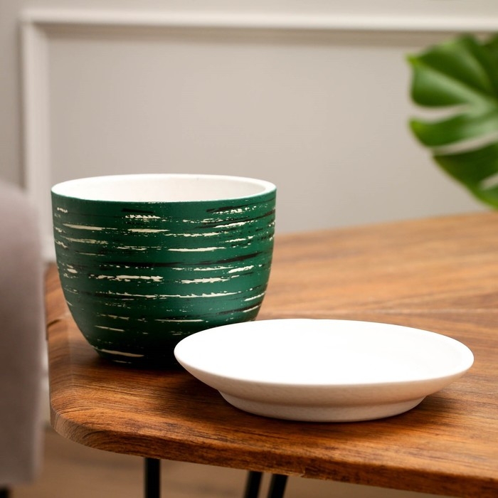 Горшок цветочный ТЕХНО зеленый 0,6 л Горшок цветочный ТЕХНО зеленый 0,6 л