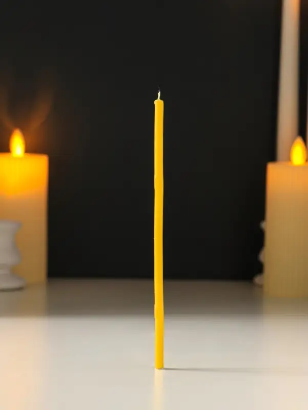 Свечи церковные медовые №140, упаковка 1 кг, парафин, медовое масло