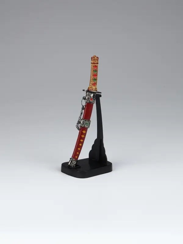 Сувенирное оружие &laquo;Катана на подставке&raquo;, 17 см, МИКС