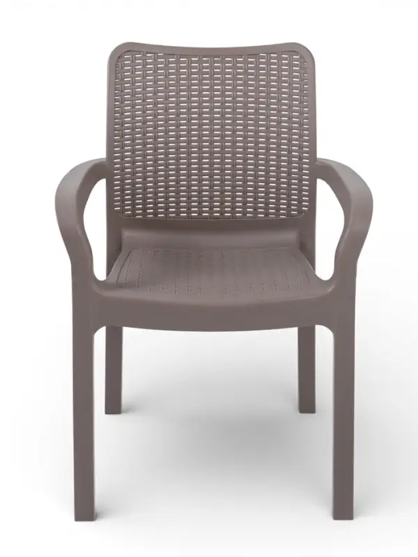 Стул садовый Rattan, 50.6&times;58&times;83.3 см, пластиковый, цвет французский платан
