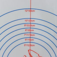 Армированный коврик для выпечки с разметкой Доляна, силикон, 60×40,5 см