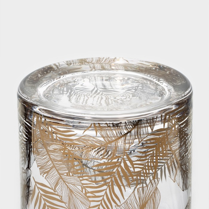 Стакан стеклянный Magistro «Золотой лист», 400 мл, 8,5×10 см Стакан стеклянный Magistro «Золотой лист», 400 мл, 8,5×10 см