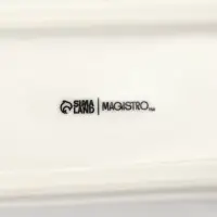 Набор для специй Magistro &laquo;Бланш&raquo;, 3 предмета на подставке: перечница, солонка, ёмкость для зубочисток, 14&times;5.5&times;7 см, фарфор, белый