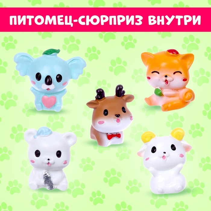 Мягкая игрушка «Лупоглазики. Кэнди-плюш: Ириска», с питомцем, 11 см Мягкая игрушка «Лупоглазики. Кэнди-плюш: Ириска», с питомцем, 11 см