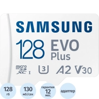 Карта памяти Samsung EVO Plus microSDXC 128 ГБ [MB-MC128KA/APC