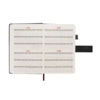 Ежедневник недатированный формат А5, с хлястиком, 128л, линия, пвх, Черный Ежедневник недатированный формат А5, с хлястиком, 128л, линия, пвх, Черный