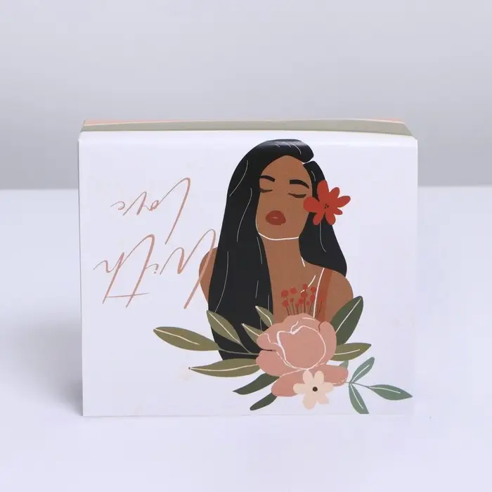 Коробка подарочная сборная, упаковка, «Girl», 12 х 10 х 5 см Коробка подарочная сборная, упаковка, «Girl», 12 х 10 х 5 см