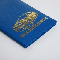 Обложка для автодокументов, цвет синий