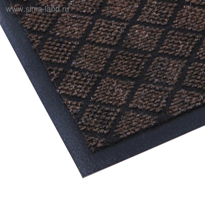 Коврик придверный влаговпитывающий «Галант», 50×80 см, цвет коричневый Коврик придверный влаговпитывающий «Галант», 50×80 см, цвет коричневый
