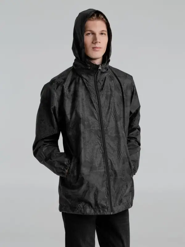 Ветровка светоотражающая Finvind темно-серая, размер XXS Ветровка светоотражающая Finvind темно-серая, размер XXS