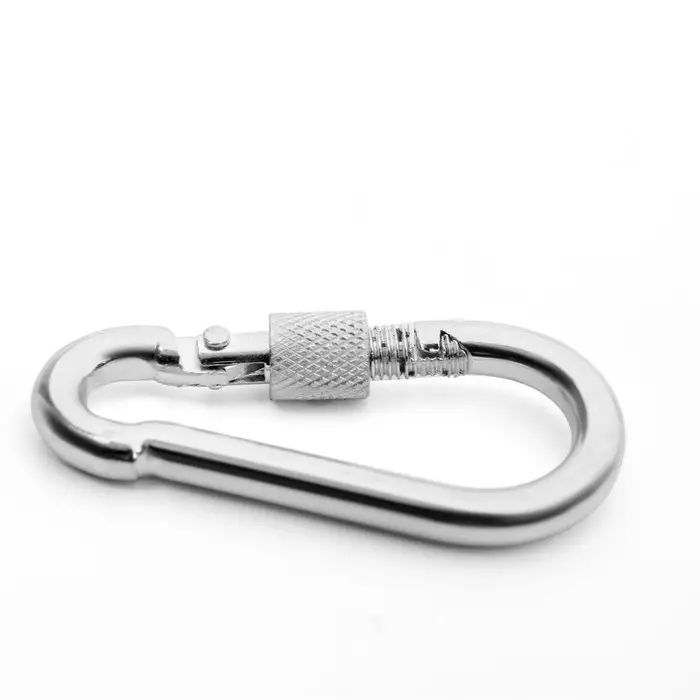 Карабин монтажный с фиксатором ТУНДРА krep, DIN5299D, 7×70 мм, оцинкованный, 1 шт. Карабин монтажный с фиксатором ТУНДРА krep, DIN5299D, 7×70 мм, оцинкованный, 1 шт.