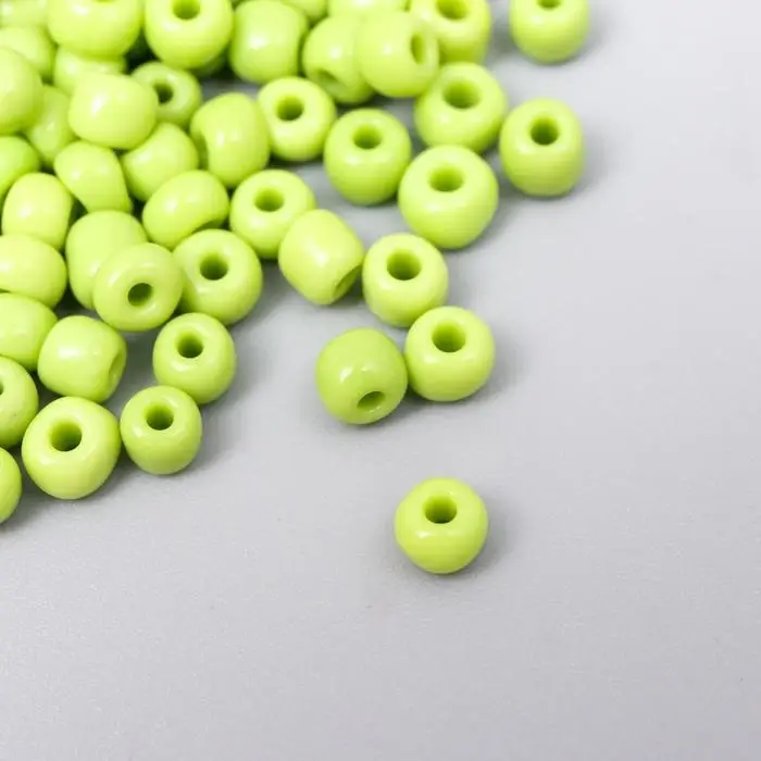 Бисер круглый 6/0  Бисер круглый 6/0 "Оливковый" 20 гр