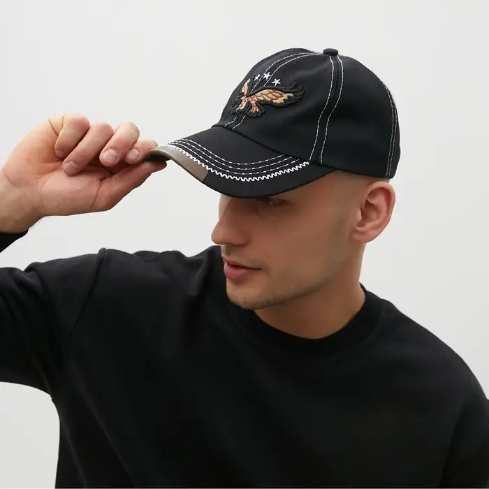 Кепка мужская MINAKU, размер 56-58, чёрная