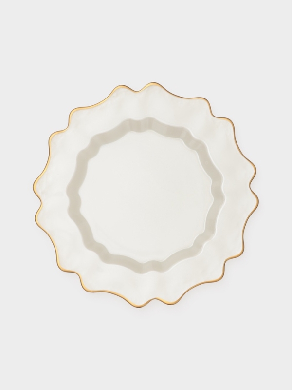 Тарелка подстановочная Тарелка подстановочная "Rosella" 33 см, цвет белый