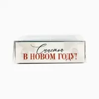 Коробка под 6 конфет с ячейками «Счастья», 10 х 14.5 х 3 см