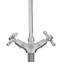 Смеситель для кухни ZEIN Z3101, двухвентильный, высокий излив, хром