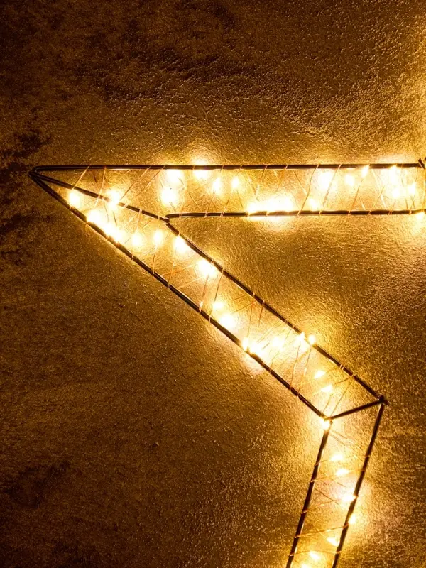 Светодиодная фигура FROSTY &laquo;Звёздочка&raquo;, 57&times;57&times;2, подвесная, 200 LED, 4.5V, свечение тёплое белое