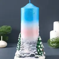 Свеча фигурная "Зимний пейзаж" 9,5х7х17 см