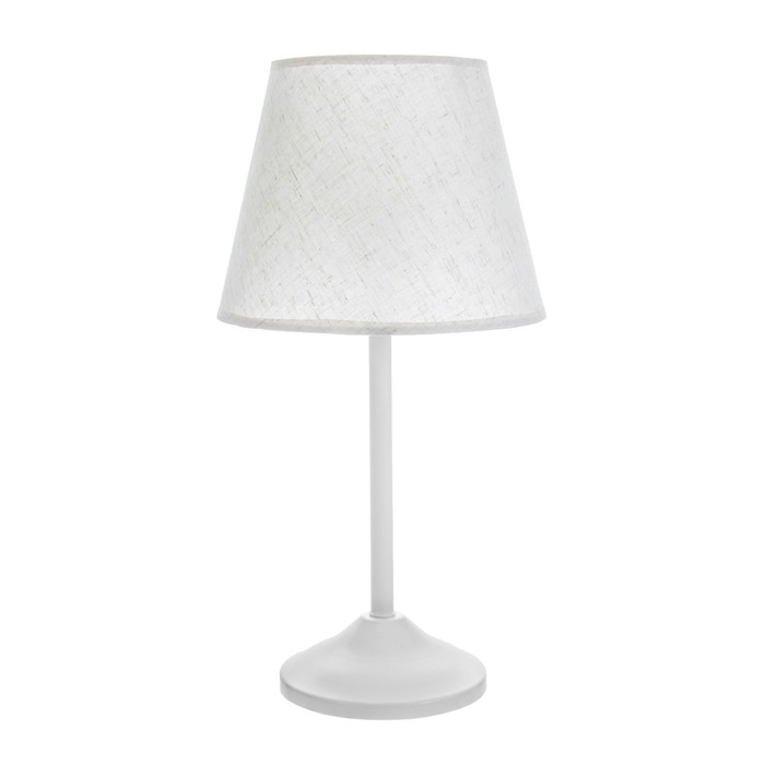 Лампа настольная  Лампа настольная "Элеонора" 1х15Вт Е27 белый 22х22х42см