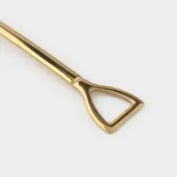 Ложка десертная из нержавеющей стали Magistro &laquo;Лопата&raquo;, длина 12 см, цвет золотой