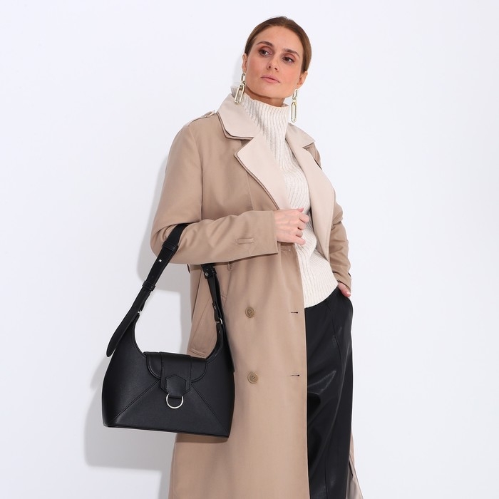 Сумка женская на молнии, цвет чёрный Сумка женская на молнии, цвет чёрный