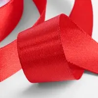 Лента атласная, 20 мм, 91&plusmn;1 м, красная №26