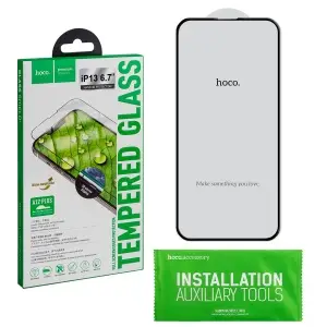 Защитное стекло для iPhone 13 Pro Max/14 Plus Nano 3D Protection A12 Plus HOCO черное